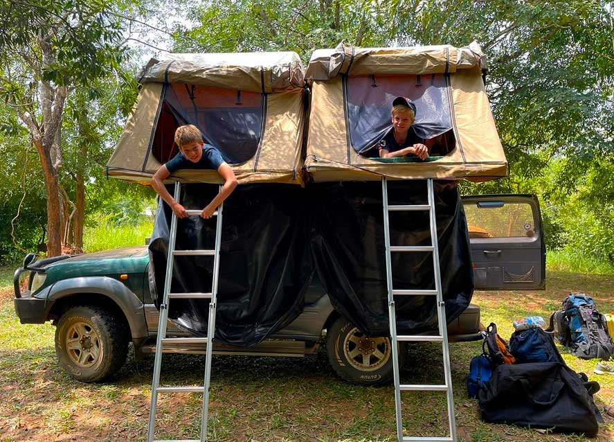 Land Cruiser Prado TX/TZ with 2 Rooftop Tents